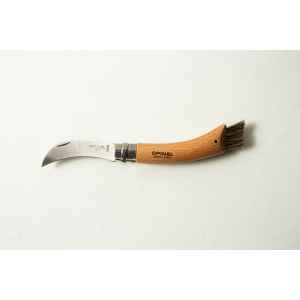 Opinel No 8 Folding Mushroom Knife – Beech Handle – Stainless Steel